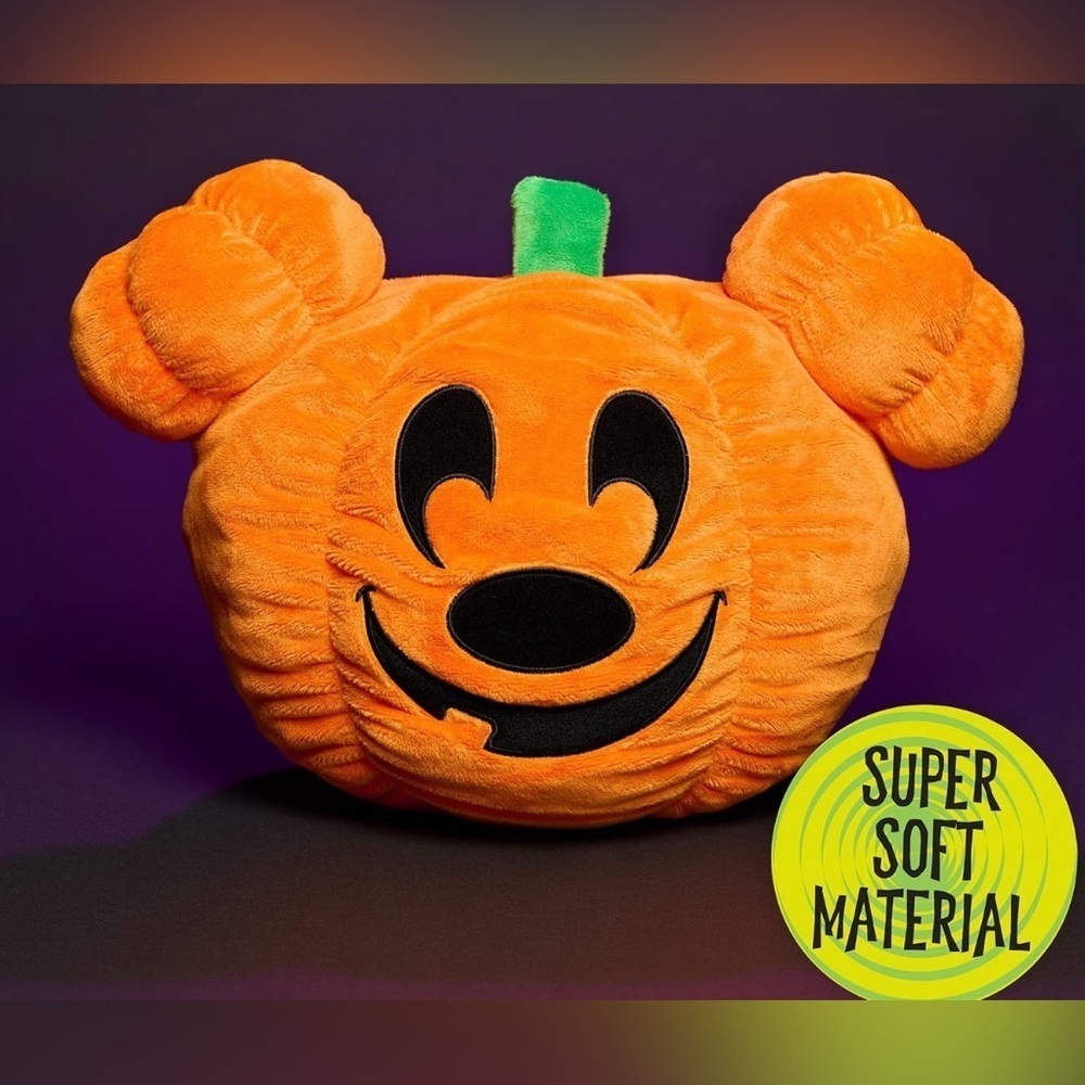 Disney Mickey Mouse Halloween Pumpkin Head Plush, 12" Large Stuffed Animal,NWT - Picture 4 of 4